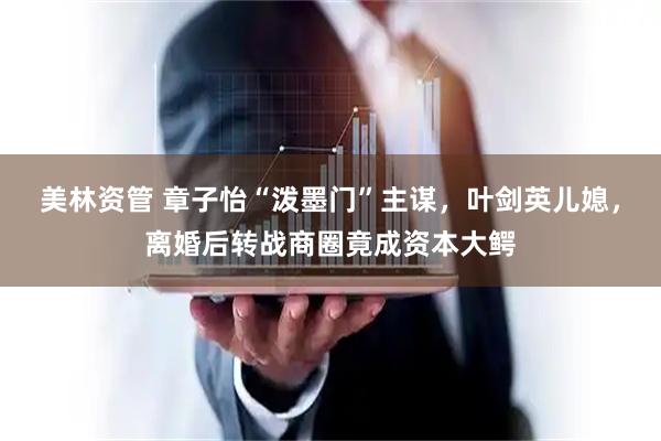 美林资管 章子怡“泼墨门”主谋，叶剑英儿媳，离婚后转战商圈竟成资本大鳄