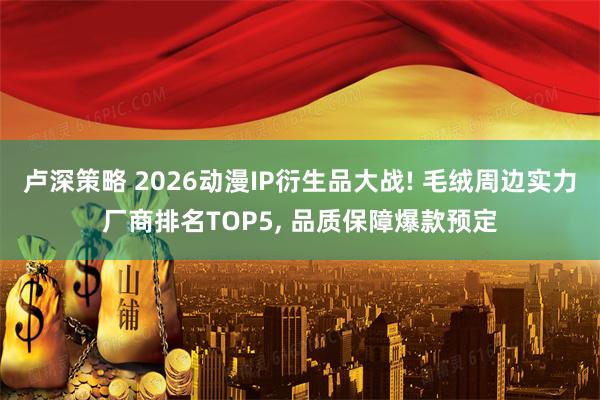 卢深策略 2026动漫IP衍生品大战! 毛绒周边实力厂商排名TOP5, 品质保障爆款预定