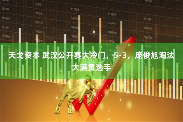 天戈资本 武汉公开赛大冷门，5-3，庞俊旭淘汰大满贯选手